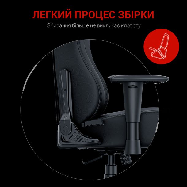 Крісло геймерське Anda Seat Luna L Eco-leather Red (871380164) с доставкой
